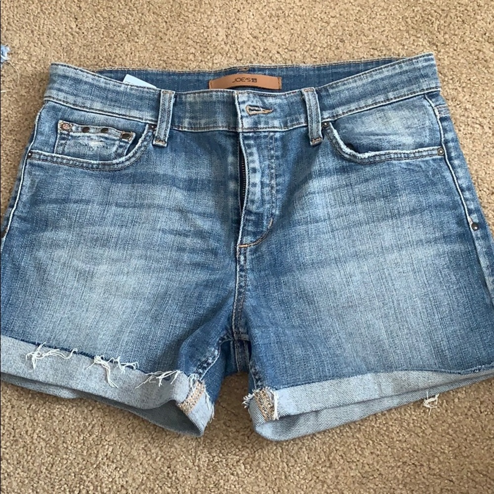 Joe’s jeans mid rise jean shorts